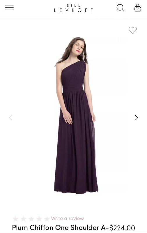 Limited Time Discount Bill Levkoff Chiffon One Shoulder