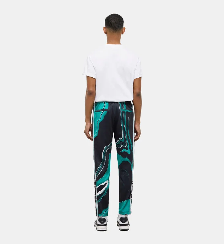 Flash Sale Printed Joggers | Men | Black x Green