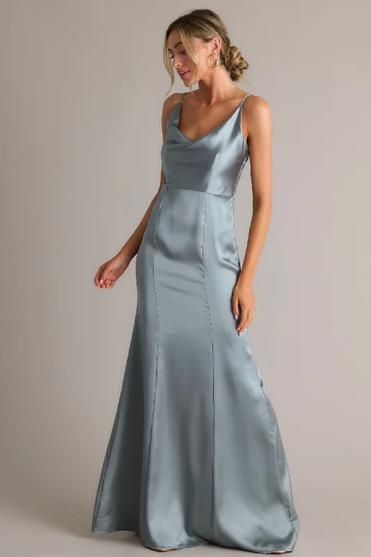 Steals and Deals Inner Radiance Ash Blue Maxi Dress