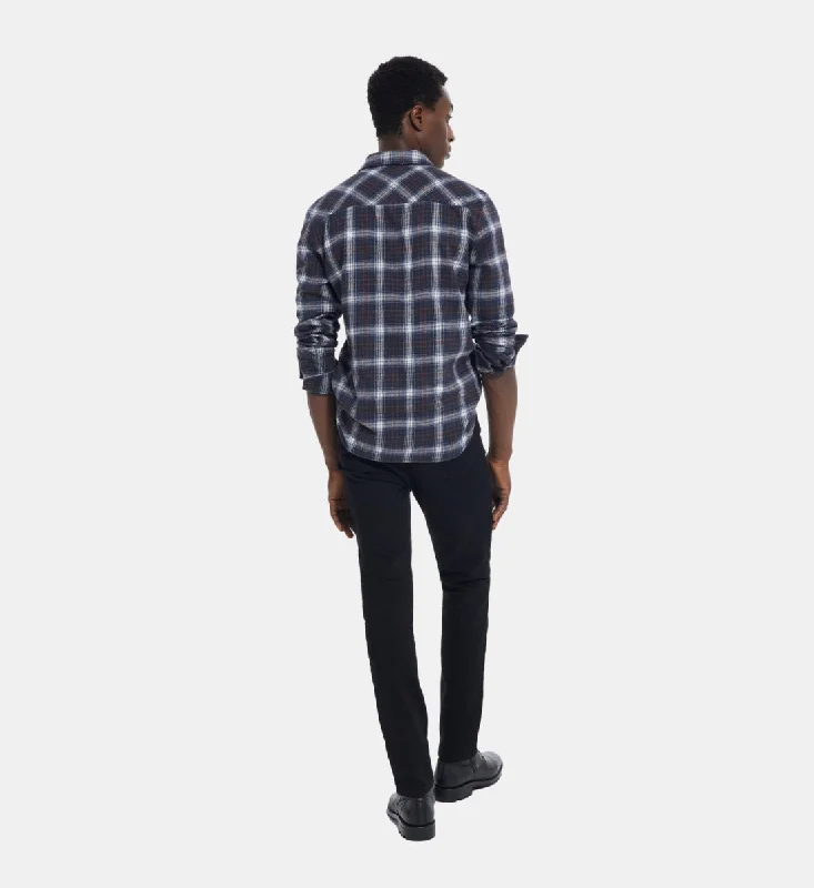 Huge Savings Check Shirt With Classic Collar | Men | Bottle Green
