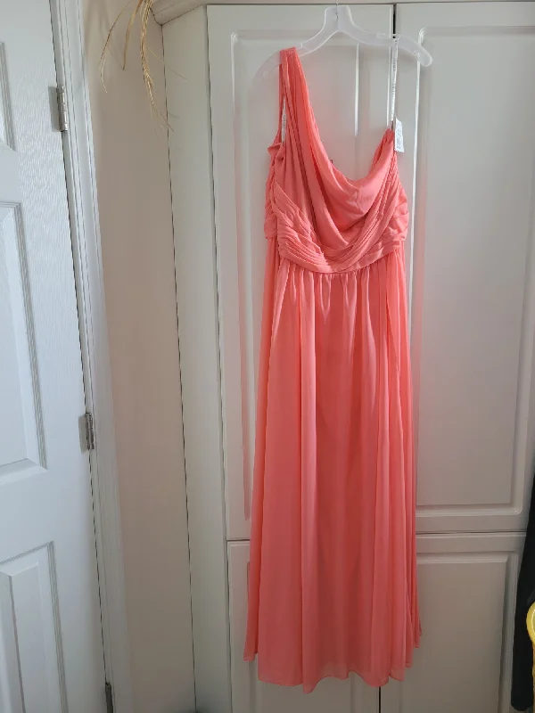Massive Deals David's Bridal One Shoulder Mesh Bridesmaid Dress