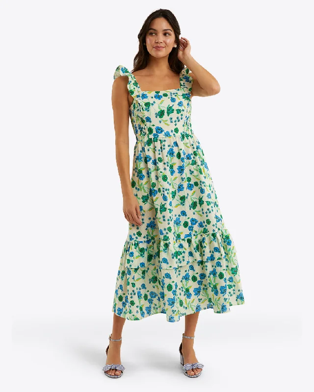 Super Deal Carrie Midi Dress in Linen