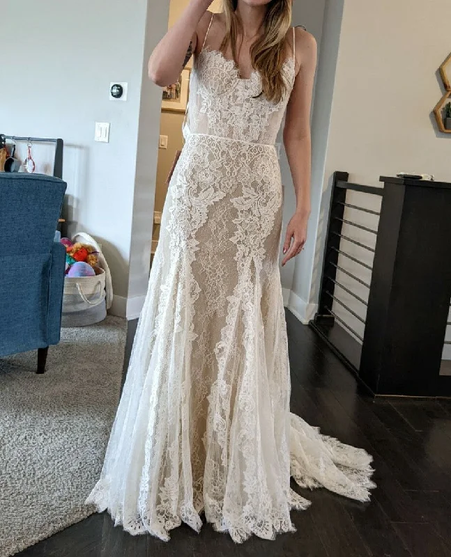 Exclusive Savings Watters Alessandra Lace Wedding Gown