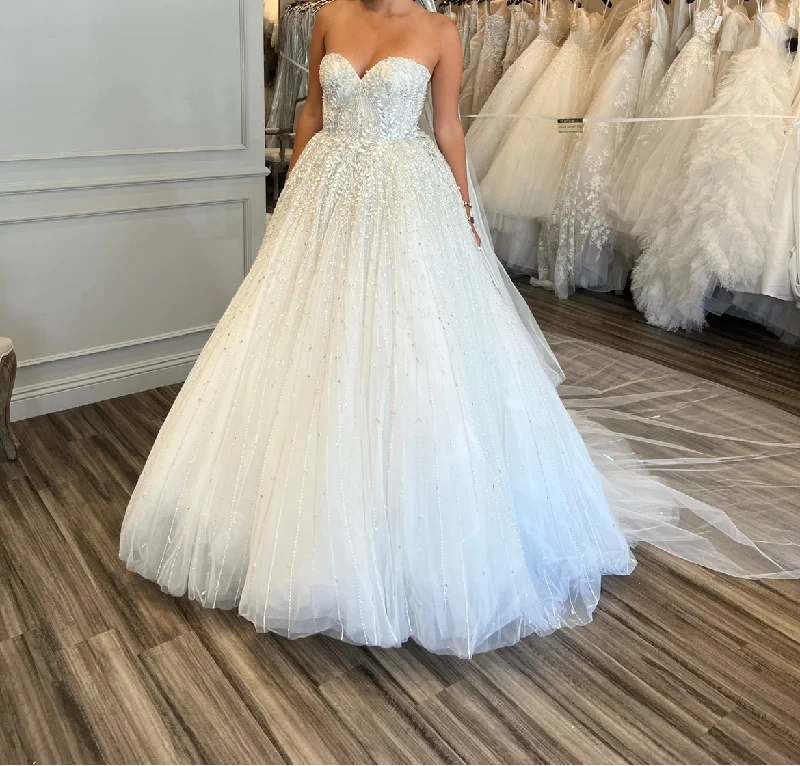 Discount Deals Zuhair Murad  Sparkling Strapless Sweetheart Ball Gown