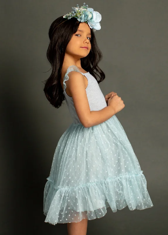 Season Finale Sale Leigh Dress in Blue Smoke