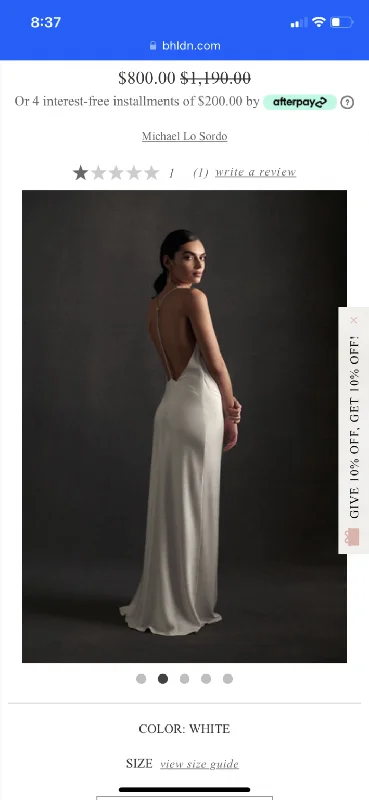 Discount Deals BHLDN Michael lo sordo Koro gown