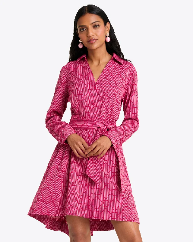 Massive Deals Layla Shirtdress in Textured Stripe