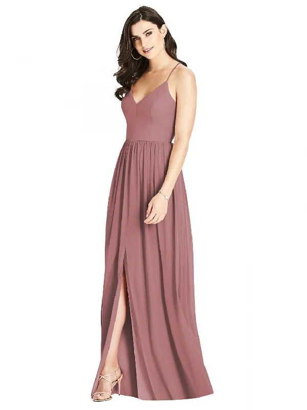 Bargain Prices Dessy Criss Cross Strap Backless Maxi Dress, Style 3019