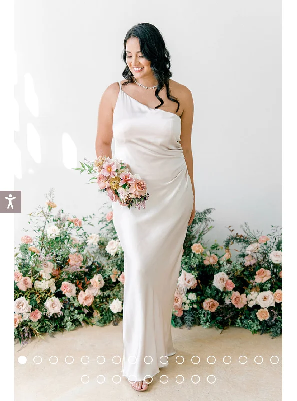 Can't Miss Other Jade Satin Dress / Revelry
