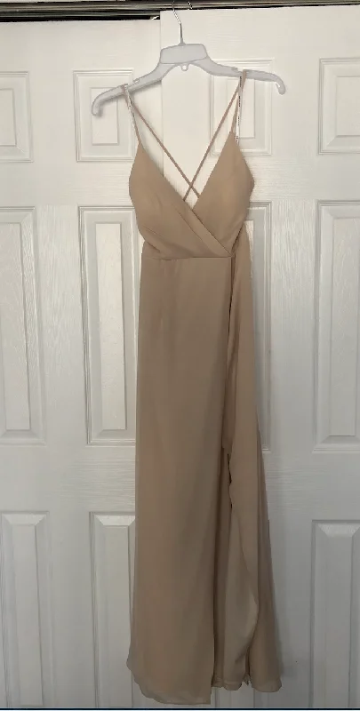 Unbeatable Prices Bill Levkoff Chiffon V-neck A-line Gown/7129