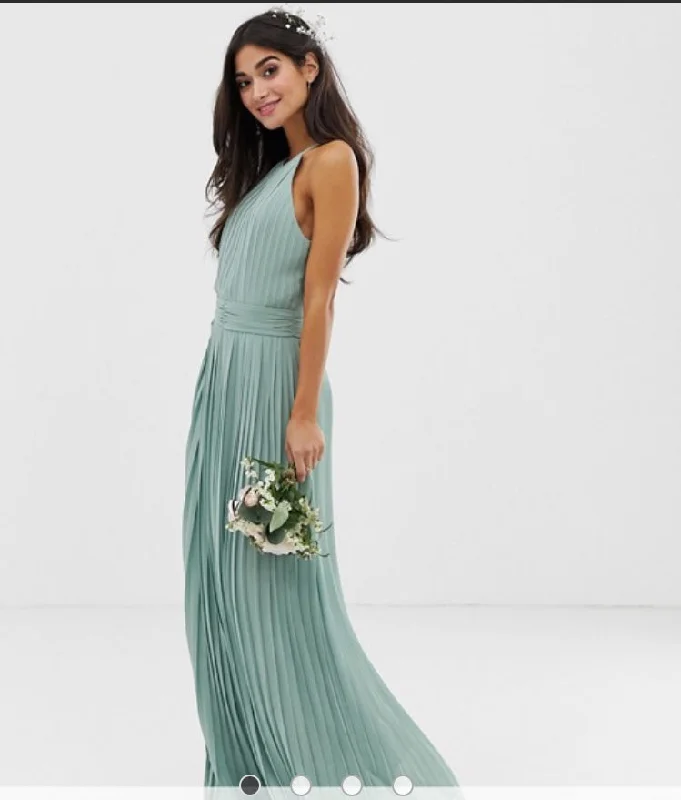 Markdowns Other Pleated Sage Bridesmaids Dress