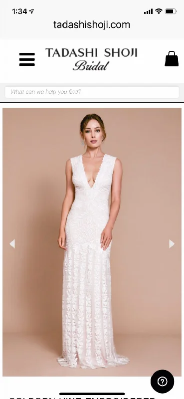 Major Savings Tadashi Shoji Colborn Vine Embroidered Dress and cape