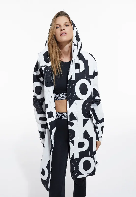 While Supplies Last Parka With The Kooples Logo | Men | Black x White