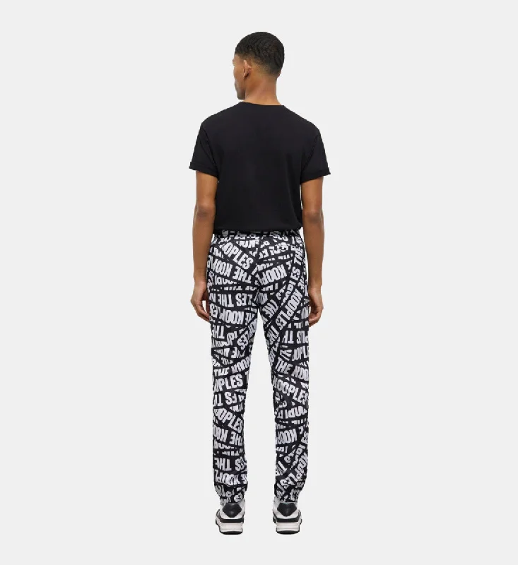 Best Seller Joggers With Tape Logo | Men | Black x White