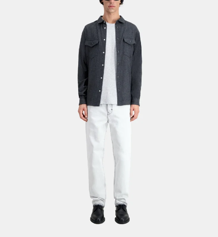 Super Sale Flannel Shirt | Men | Grey
