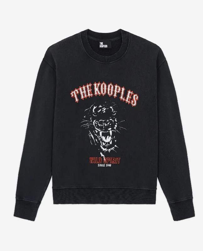 Act Fast Screen Print Sweatshirt | Women | Black Washed