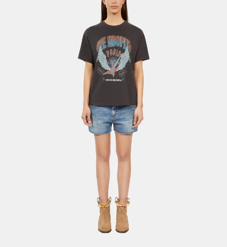 Bonus Savings T-Shirt With Guitar Serigraphy | Women | Black