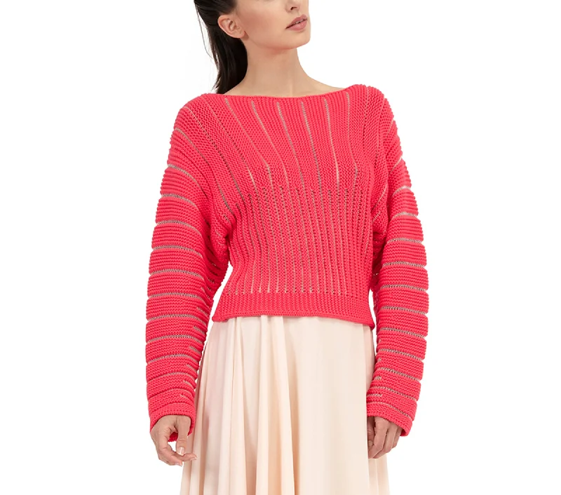 New Markdowns Fancy 3D knit sweater