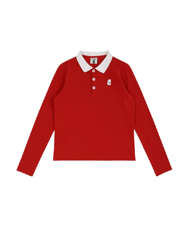 Value Deals AVEN Signature Basic Pique Shirt - Red