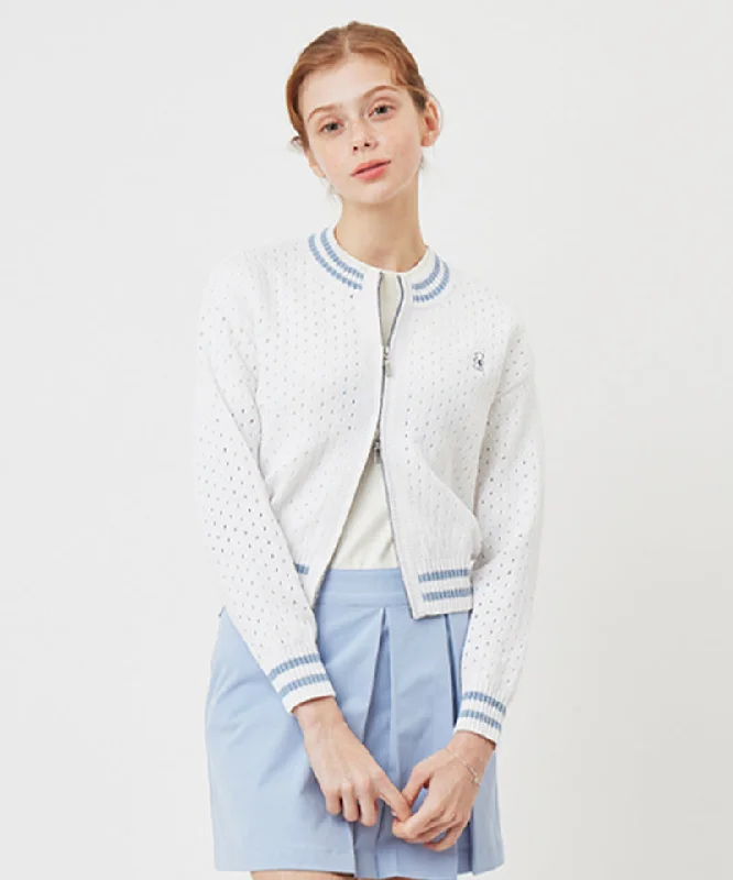 Today’s Deal AVEN Two-Way Zip-Up Cardigan - White
