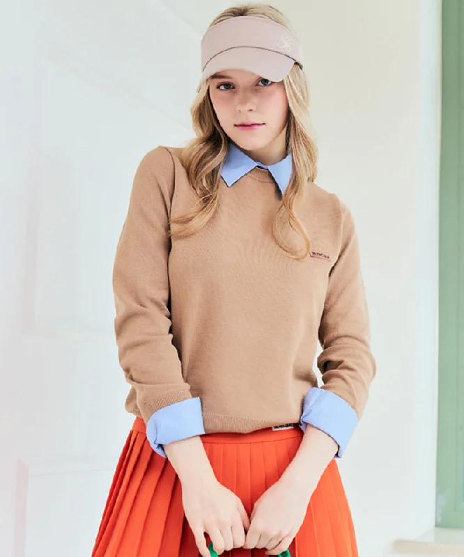 Weekend Special BENECIA 12 Shirt Collar Knit - Beige