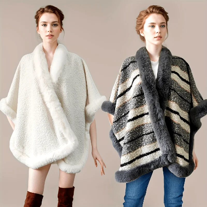 Online Specials Elegant Jacquard Woven Polyester Shawl for Women - Extra Large Faux Fur Wrap, Decorative & Windproof - Ideal for Going Out, Keeps Warm Online Specials Elegant Jacquard Woven Polyester Shawl for Women - Extra Large Faux Fur Wrap, Decorative & Windproof - Ideal for Going Out, Keeps Warm