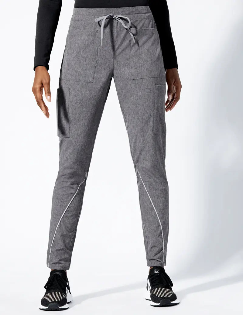 Instant Discount Jaanuu Women's Charge Cargo Drawcord Pant - Heathered Grey