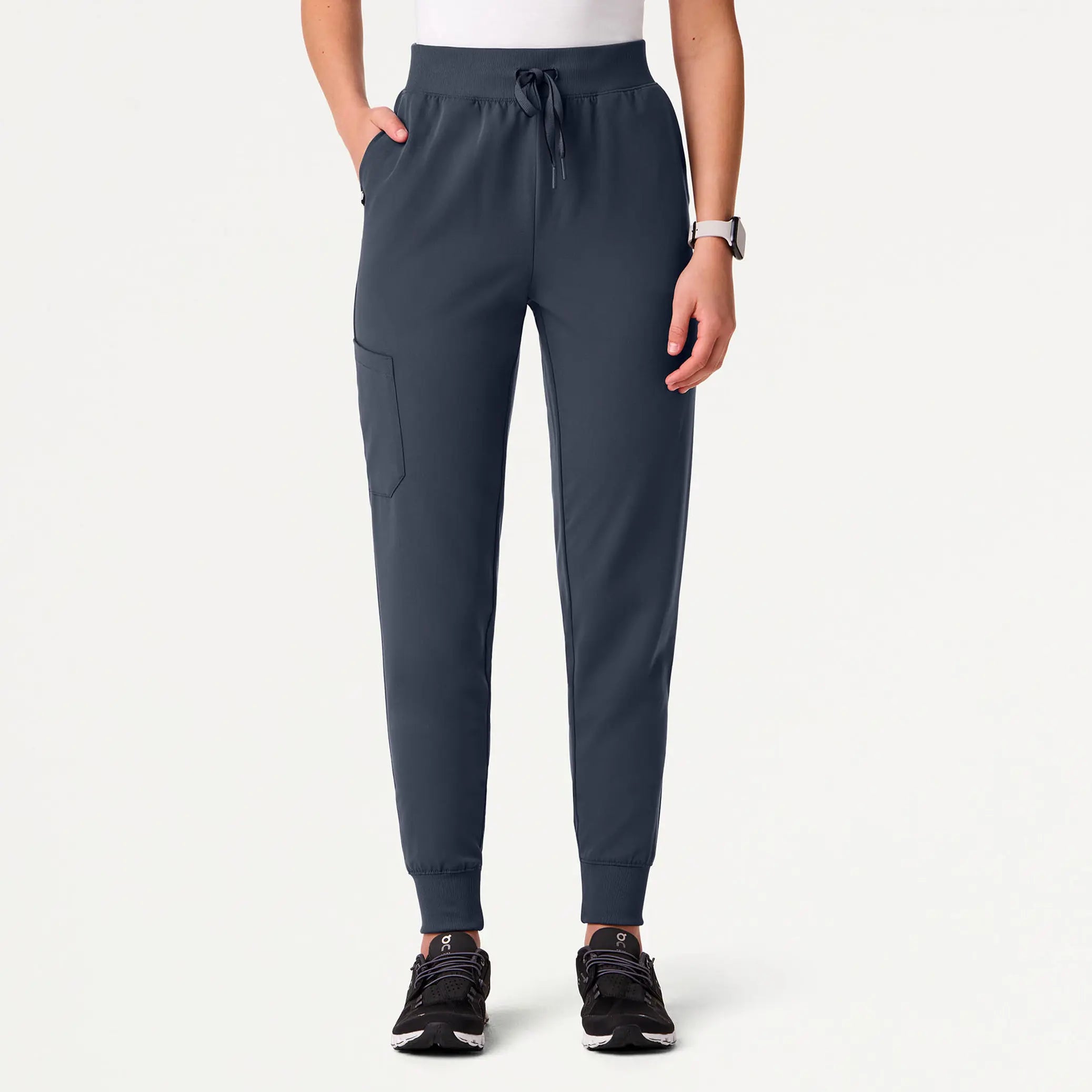 Price Meltdown Jaanuu Women's Silex Slim High Waisted Scrub Jogger - Carbon Gray
