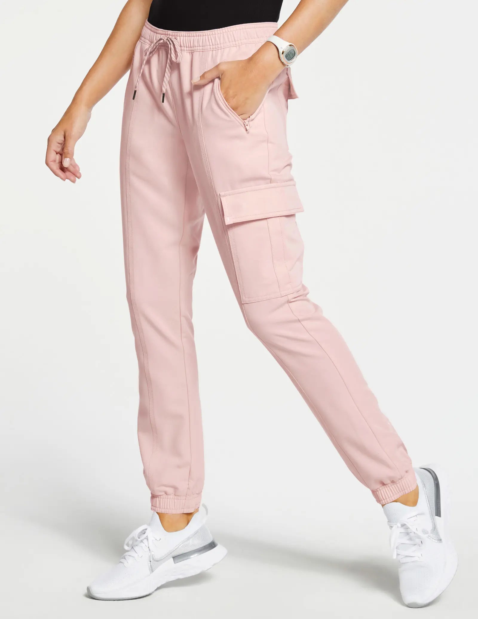 Early Access Jaanuu Women's Essential Scrub Jogger - Blushing Pink
