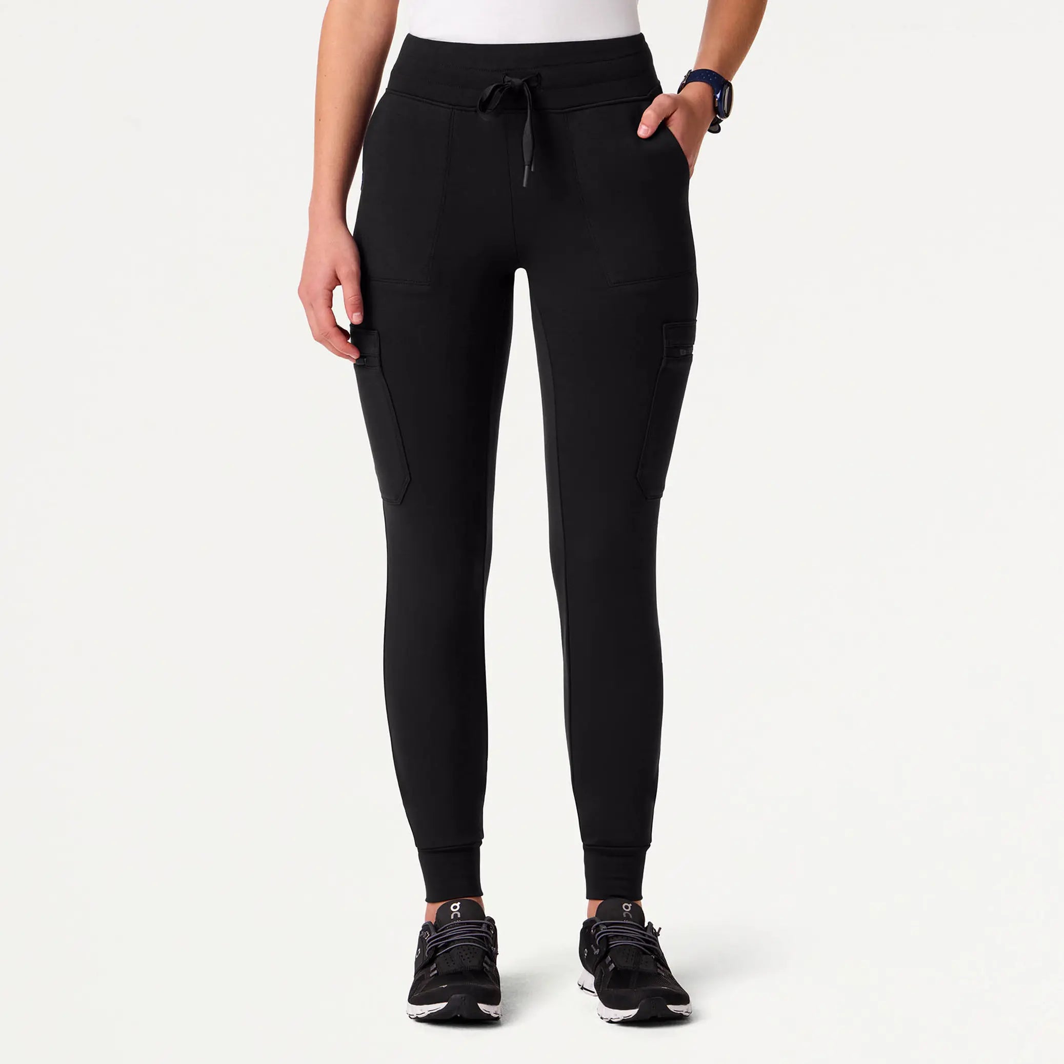 Factory Direct Sale Jaanuu Women's Kait 10-Pocket Skinny ULTRAsoft Scrub Jogger - Black Factory Direct Sale Jaanuu Women's Kait 10-Pocket Skinny ULTRAsoft Scrub Jogger - Black