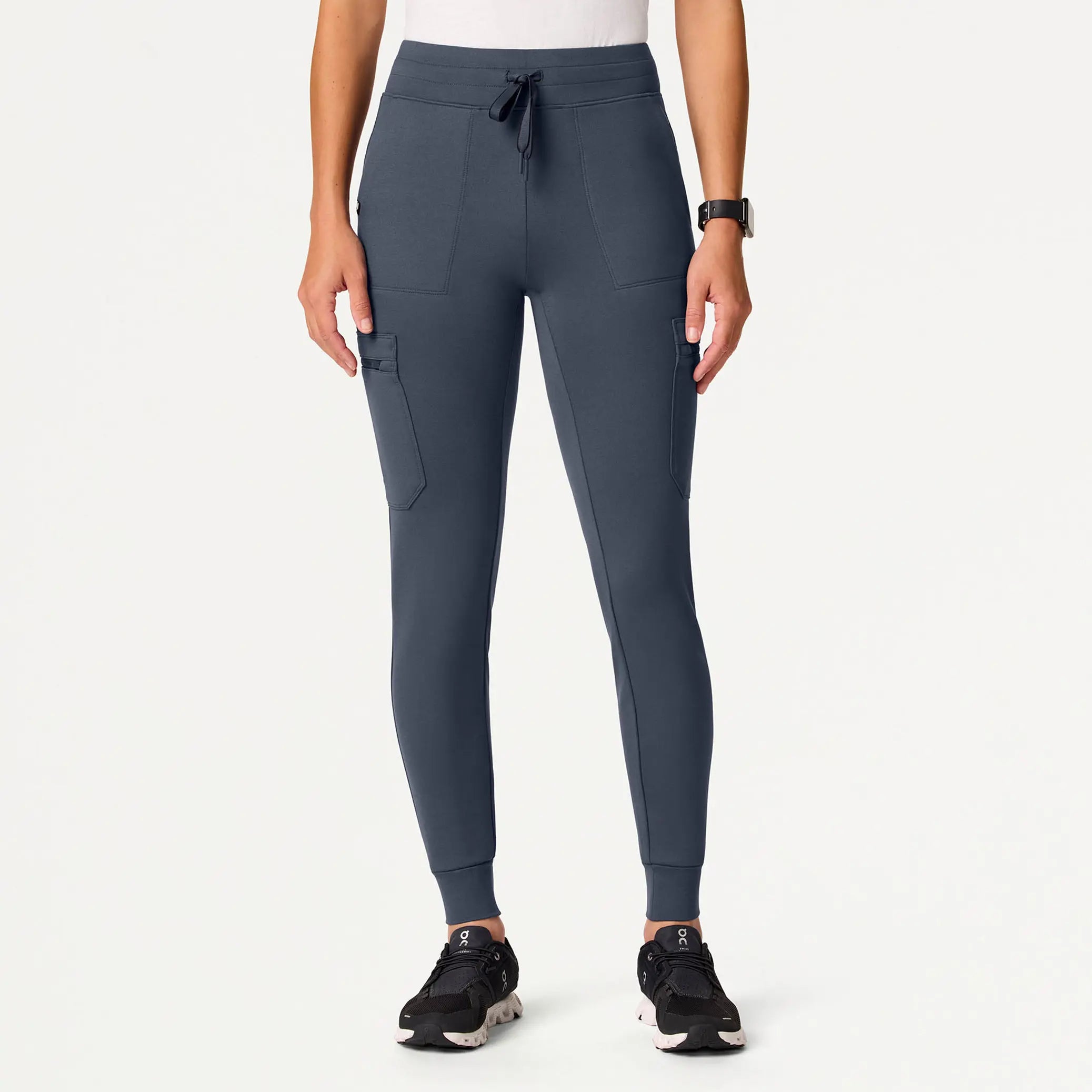Bargain Bin Jaanuu Women's Kait 10-Pocket Skinny ULTRAsoft Scrub Jogger - Carbon Gray Bargain Bin Jaanuu Women's Kait 10-Pocket Skinny ULTRAsoft Scrub Jogger - Carbon Gray