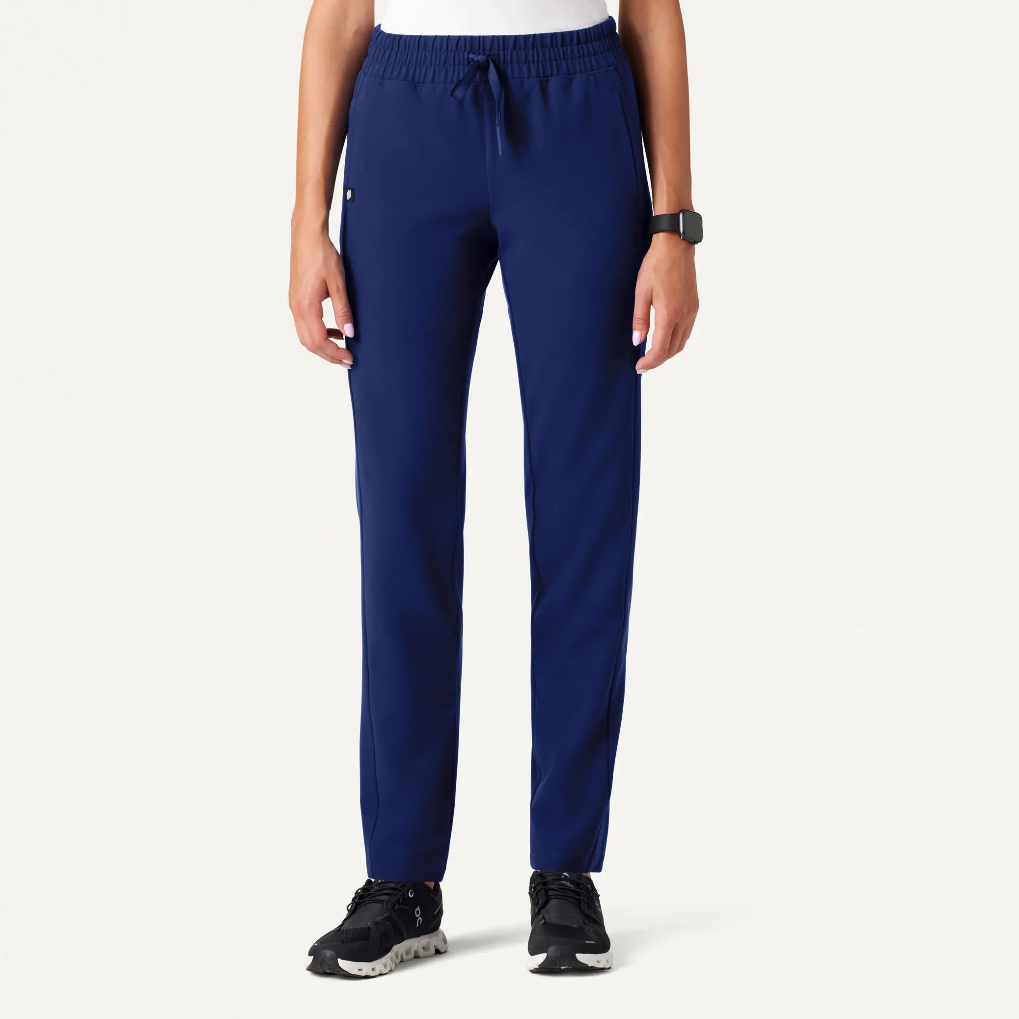 Season Finale Sale Jaanuu Women's Effie Slim 6-Pocket Scrub Pant - Navy Blue