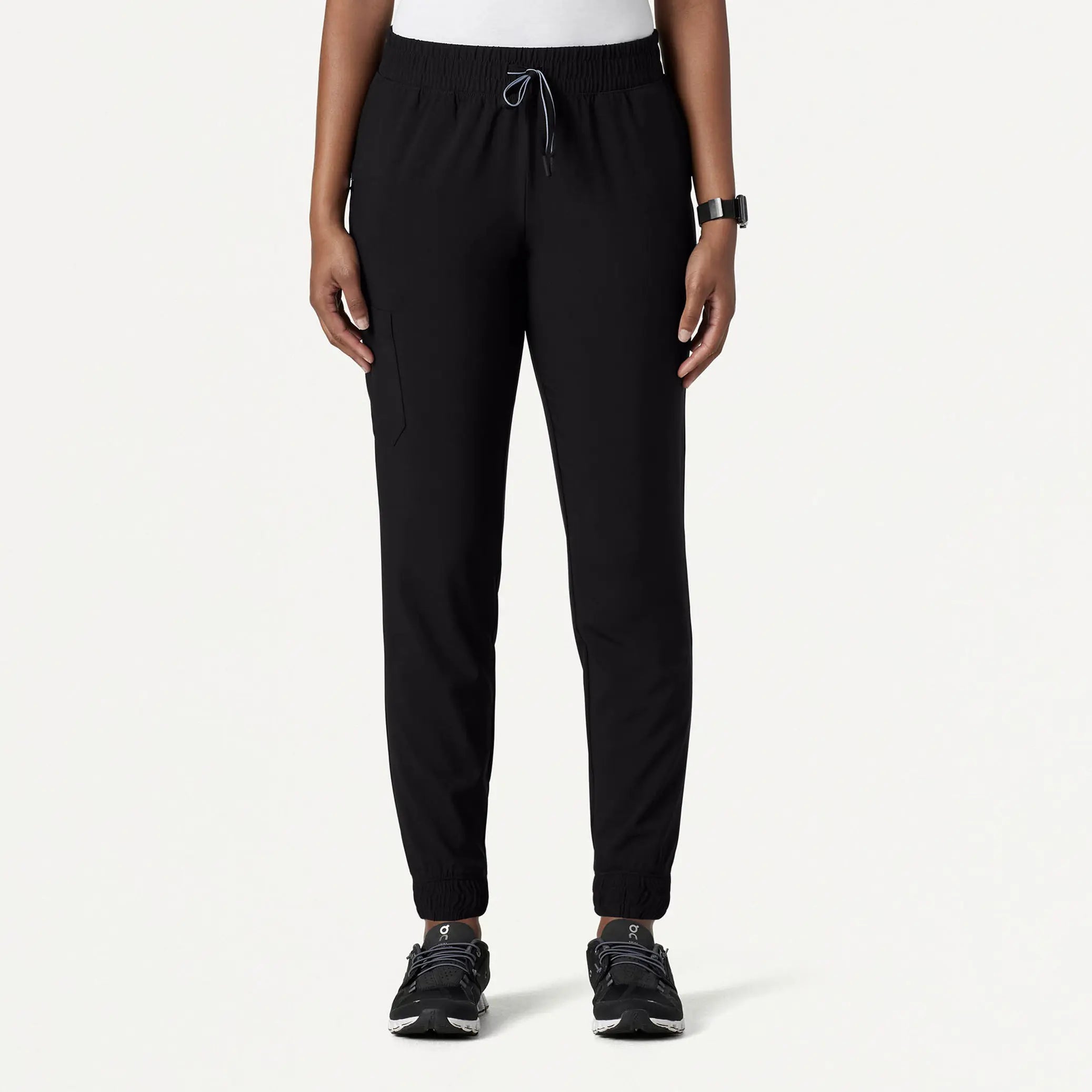 While Supplies Last Jaanuu Women's Fiora Slim ULTRAlite Scrub Jogger - Black