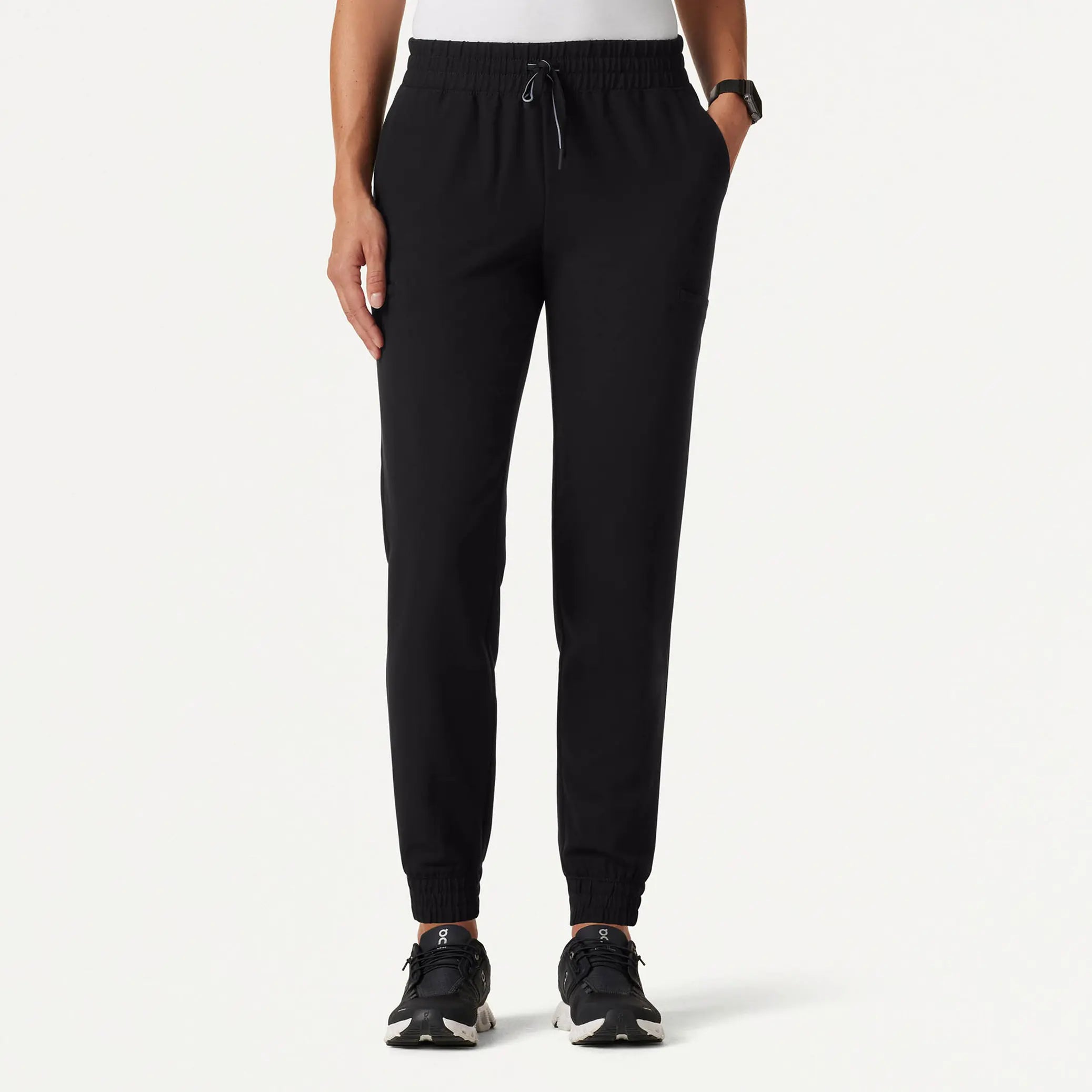 Anniversary Sale Jaanuu Women's Jace Skinny On-the-Go Scrub Jogger - Black