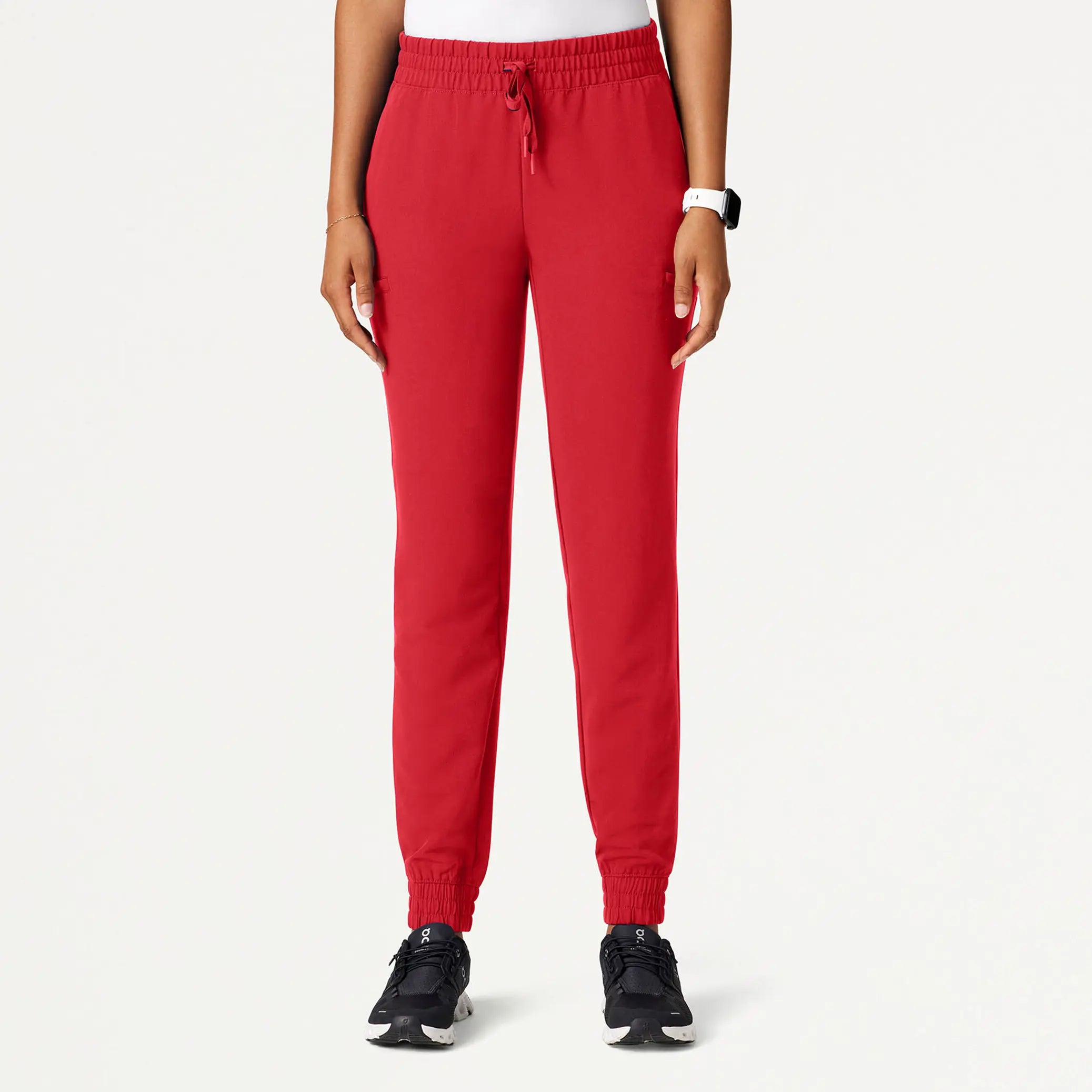 Price Blitz Jaanuu Women's Jace Skinny On-the-Go Scrub Jogger - Brilliant Red