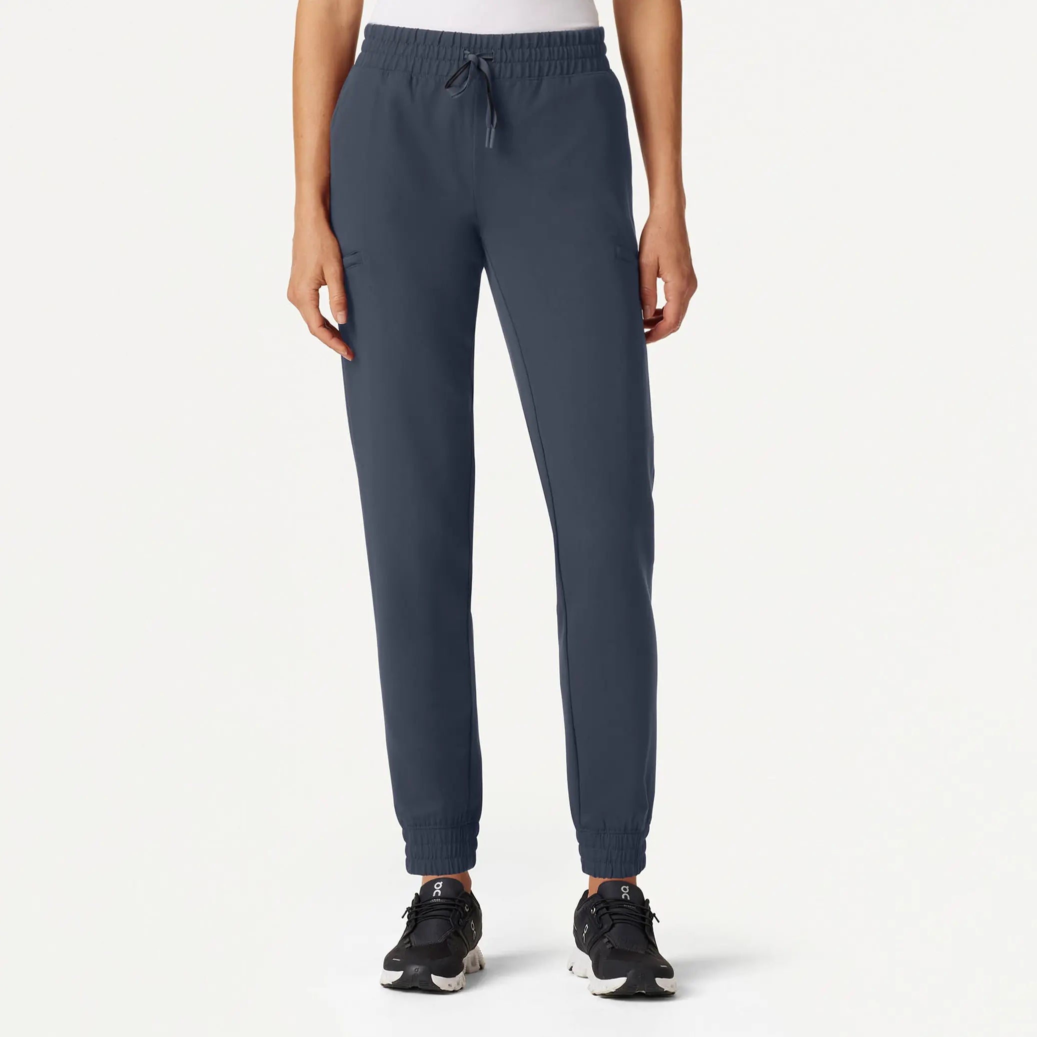 Instant Savings Jaanuu Women's Jace Skinny On-the-Go Scrub Jogger - Carbon Gray