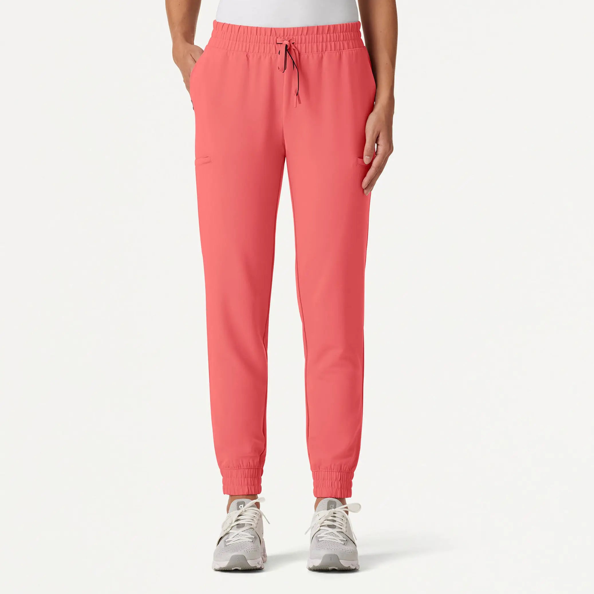 Grand Opening Sale Jaanuu Women's Jace Skinny On-the-Go Scrub Jogger - Digital Pink