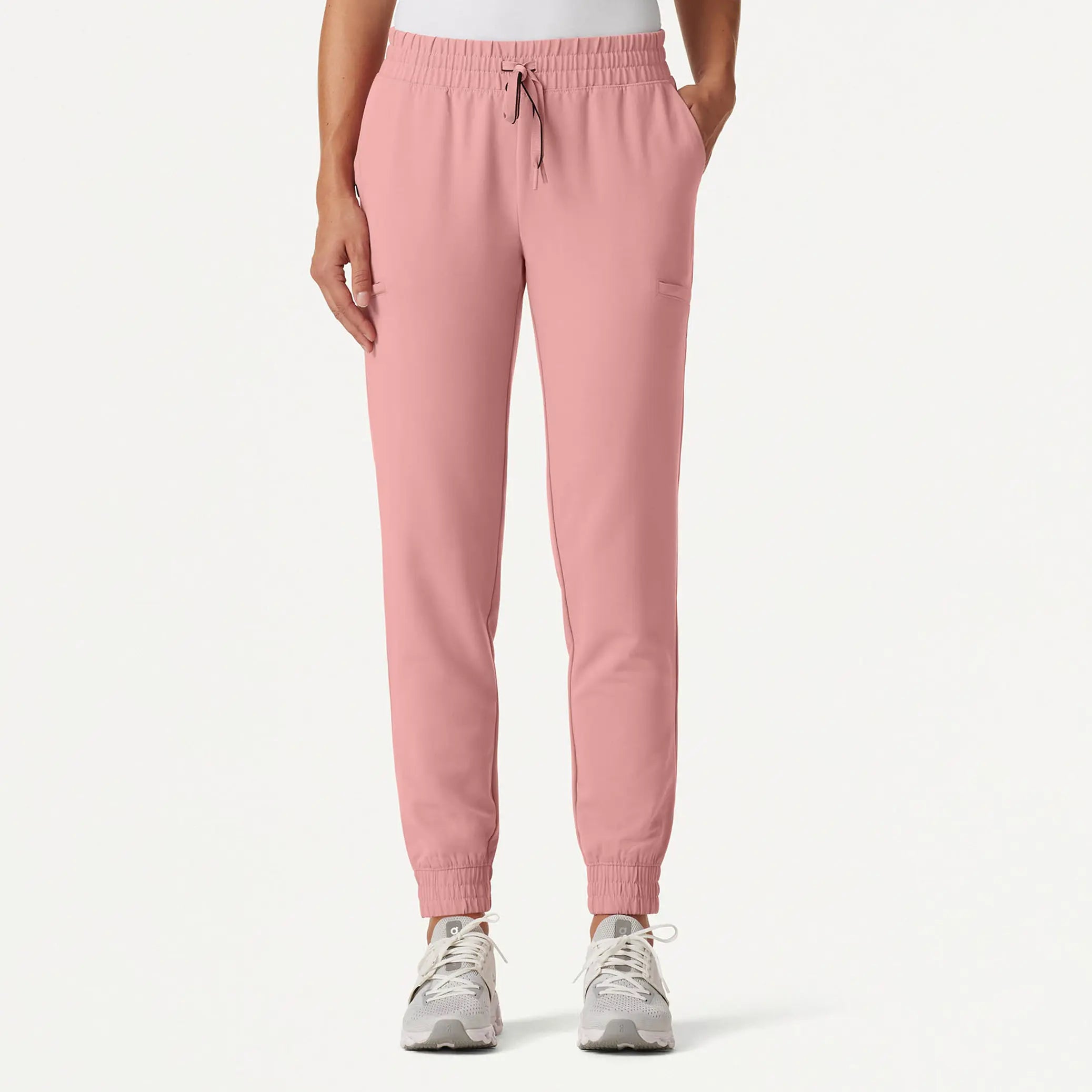 Referral Discount Jaanuu Women's Jace Skinny On-the-Go Scrub Jogger - Mauve