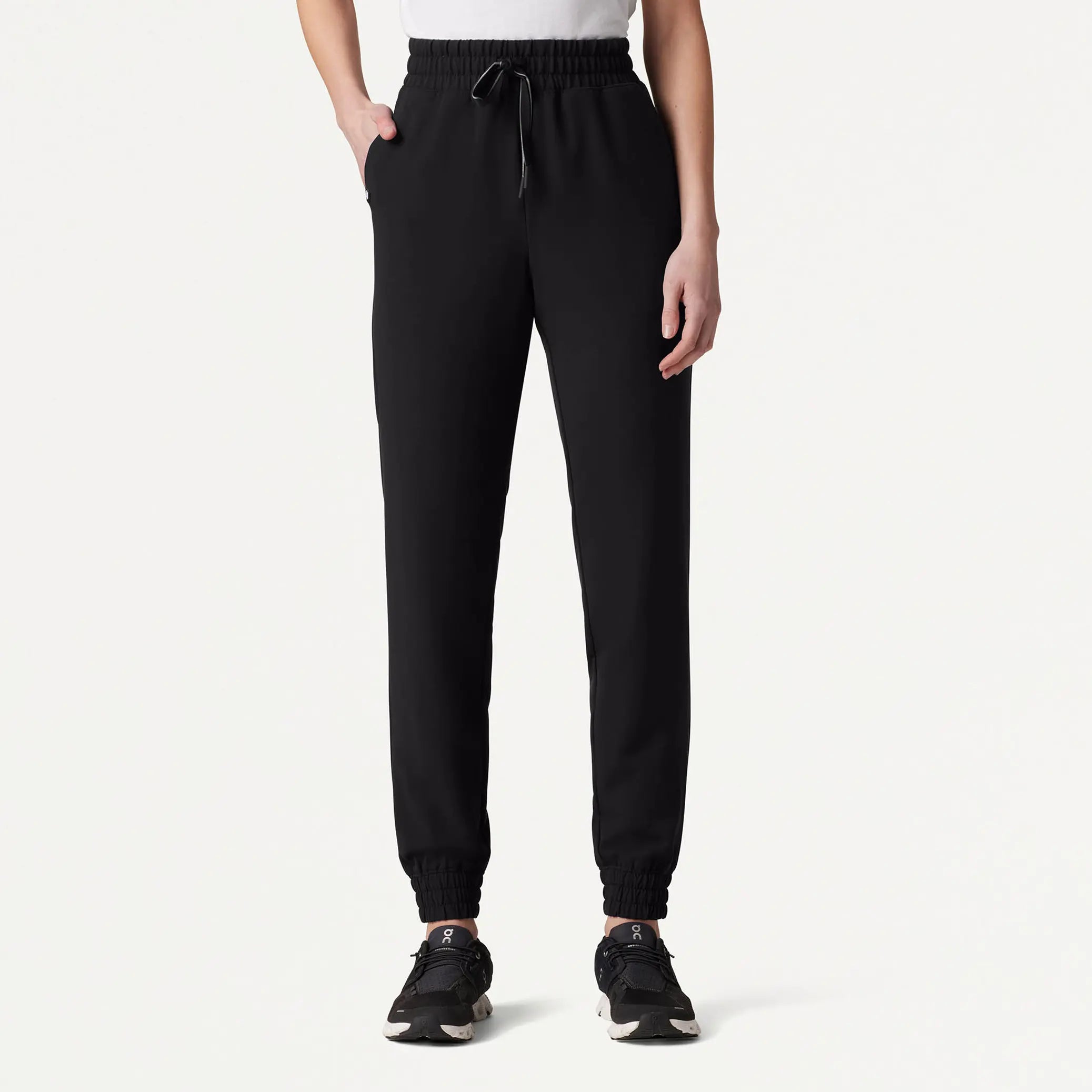 Blowout Sale Jaanuu Women's Kerr 365 High Waisted Scrub Jogger - Black