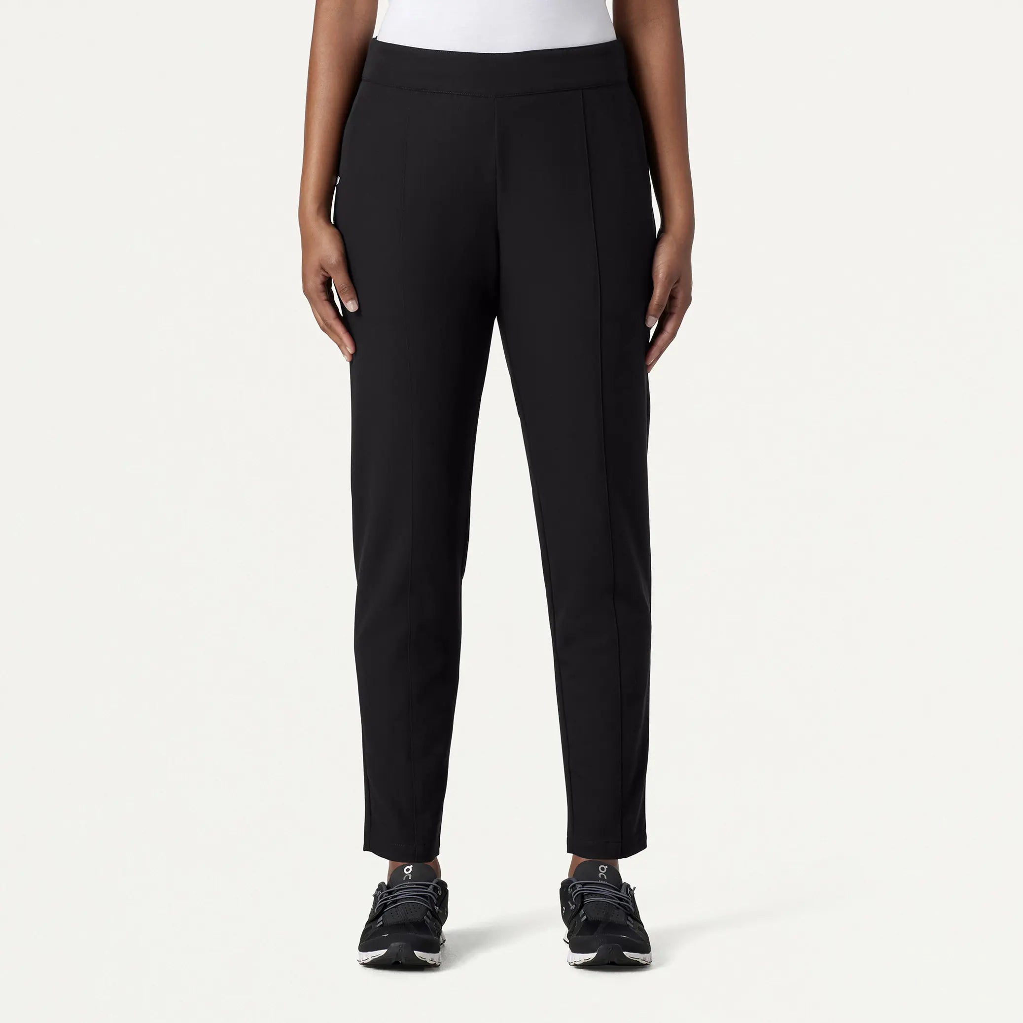 Seasonal Sale Jaanuu Women's Lio Tapered 5-Pocket Scrub Pant - Black