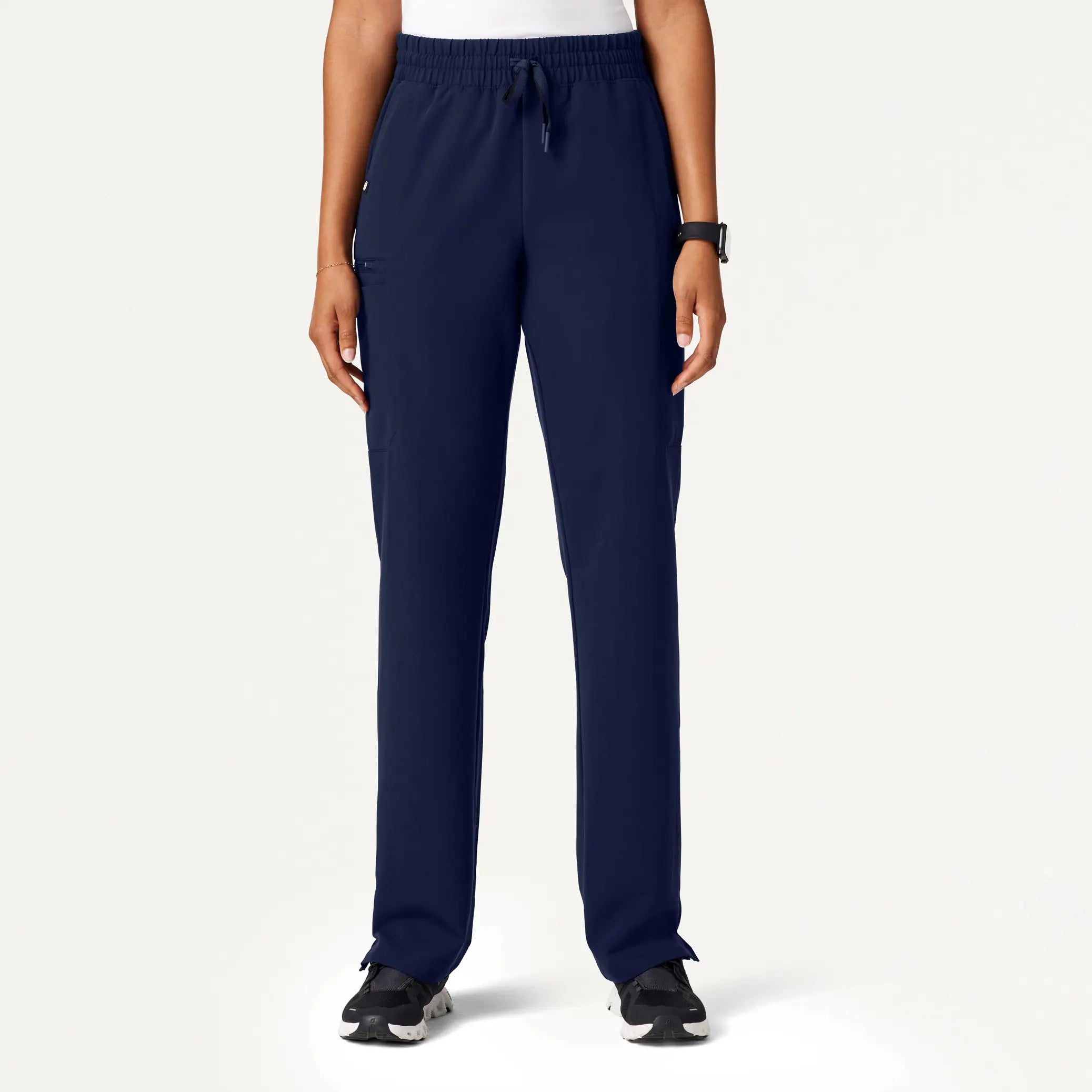 Limited Edition Jaanuu Women's Payla 8-Pocket High Waisted Scrub Pant - Midnight Navy Limited Edition Jaanuu Women's Payla 8-Pocket High Waisted Scrub Pant - Midnight Navy