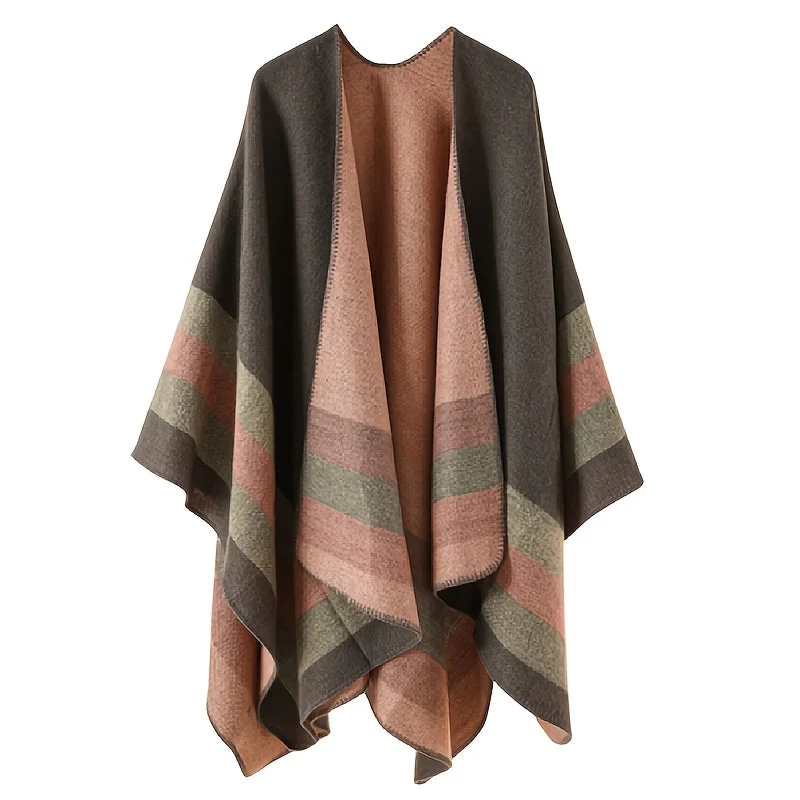Price Drop Alert Ladies Large Striped Shawl Vintage Inelastic Sunscreen Cardigan Air-conditioned Room Windproof Warm Shawl Price Drop Alert Ladies Large Striped Shawl Vintage Inelastic Sunscreen Cardigan Air-conditioned Room Windproof Warm Shawl