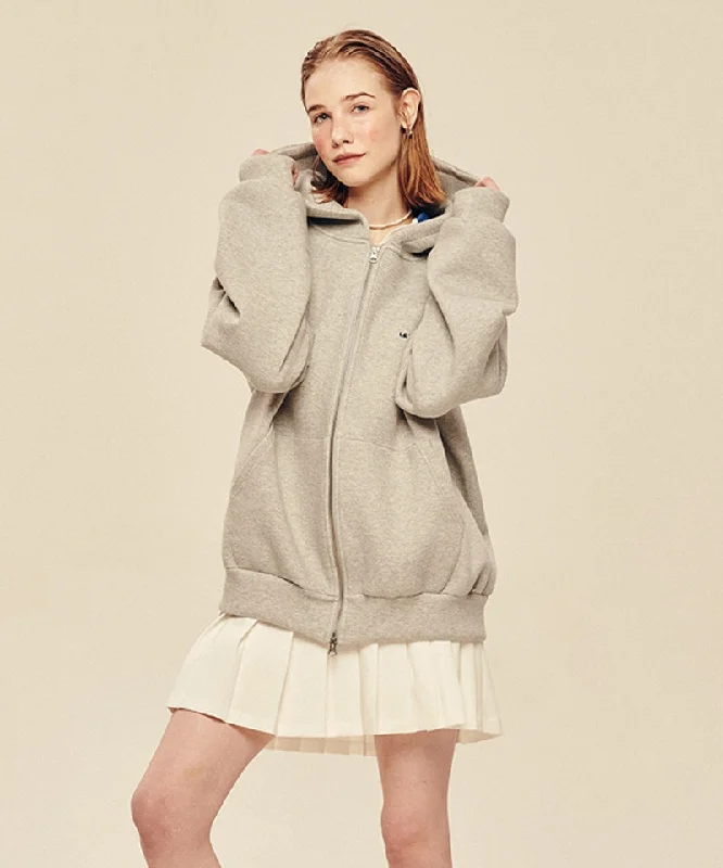 Super Sale LE SONNET Oversize Hood Zip-Up - Gray