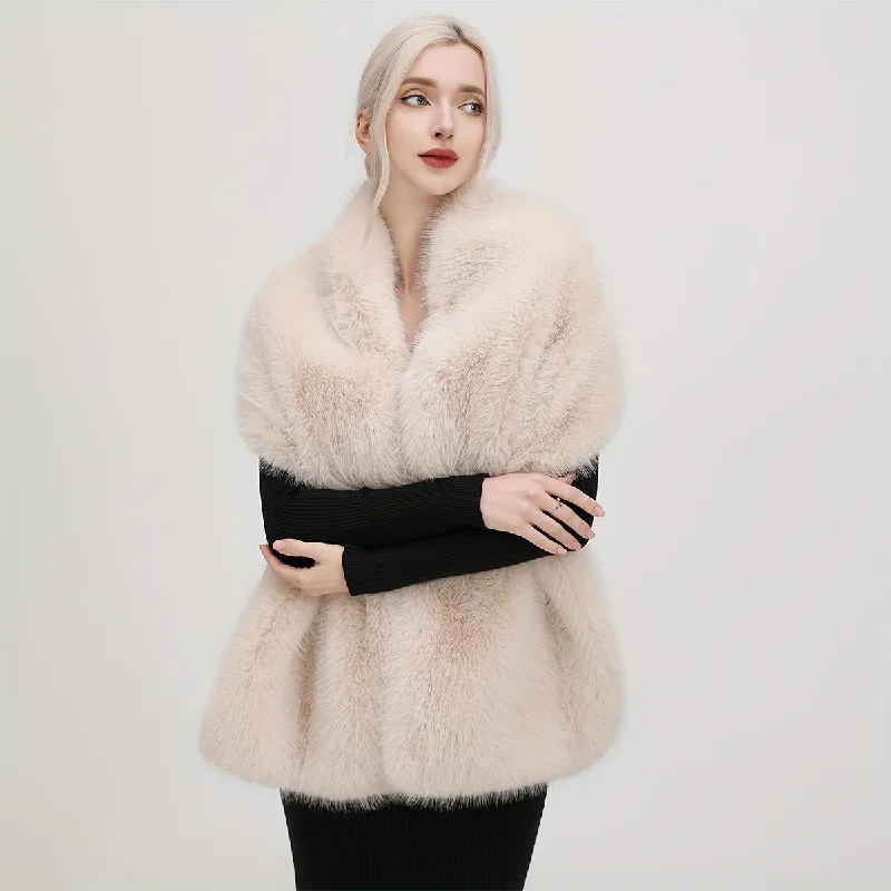 New Markdowns Luxurious Faux Fur Shawl - Extra Thick, Fashionable, Ultra-Soft, Cozy, and Cold-Weather Proof - Perfect for Autumn and Winter Seasons, Ideal for Bridal and Wedding Occasions, Stylish Accessory for Wedding Dresses, Elegant Cloak for Formal Events New Markdowns Luxurious Faux Fur Shawl - Extra Thick, Fashionable, Ultra-Soft, Cozy, and Cold-Weather Proof - Perfect for Autumn and Winter Seasons, Ideal for Bridal and Wedding Occasions, Stylish Accessory for Wedding Dresses, Elegant Cloak for Formal Events
