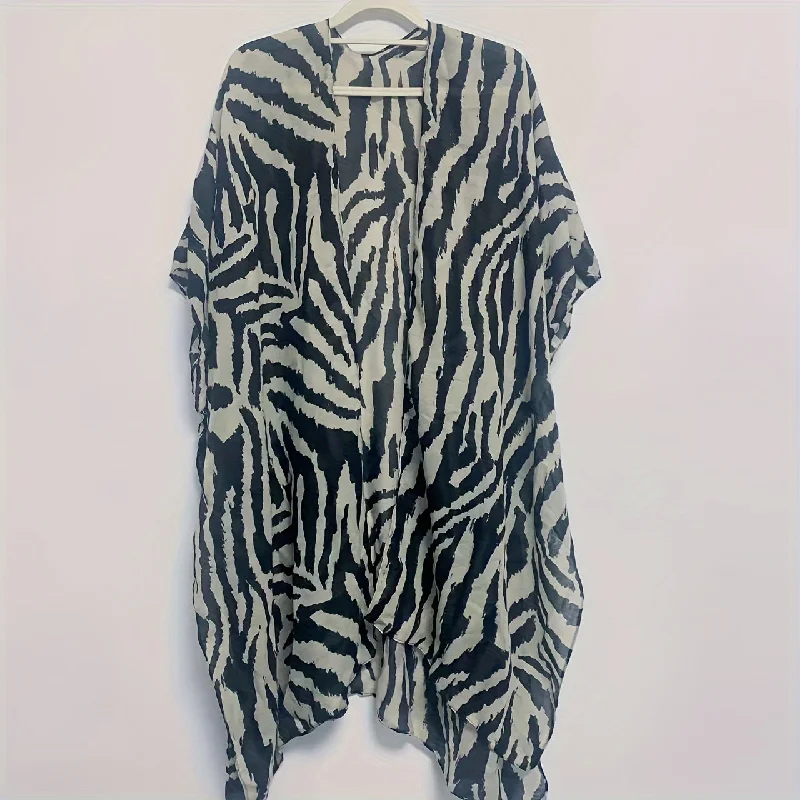 Major Savings Luxurious Zebra Print Shawl Wrap - Elegant, Windproof, Sunscreen, Beach Cover Up Cape for Women Travel Outdoor - Classic Black & White, Soft, Lightweight, Versatile Major Savings Luxurious Zebra Print Shawl Wrap - Elegant, Windproof, Sunscreen, Beach Cover Up Cape for Women Travel Outdoor - Classic Black & White, Soft, Lightweight, Versatile