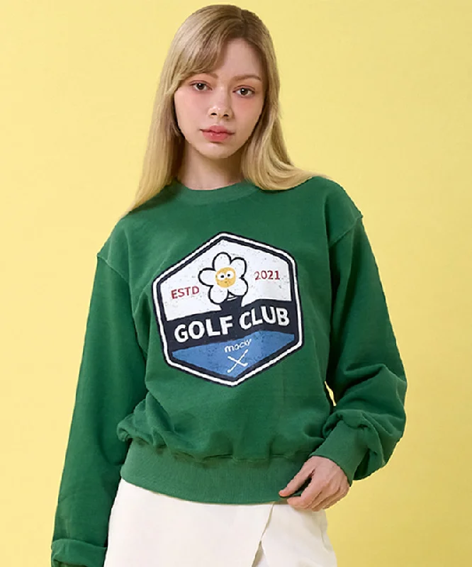Massive Deals MACKY Golf: Washing Pigment Sweatshirt - Green