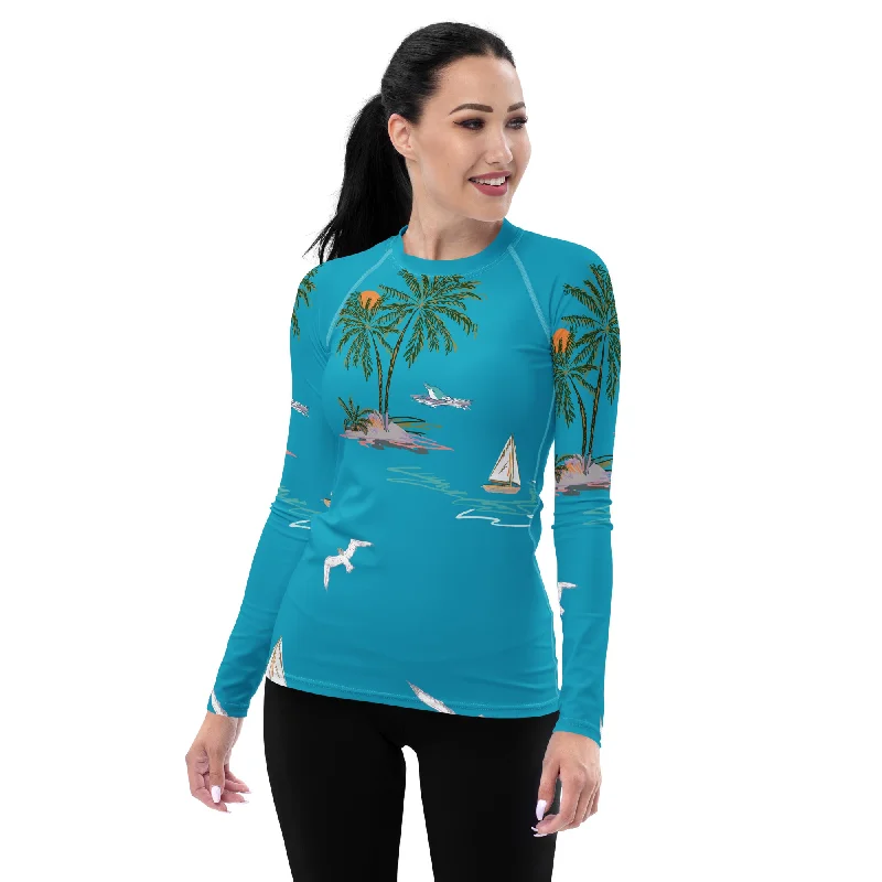 Bargain Blast Summer Breeze Performance Rash Guard UPF 50 +