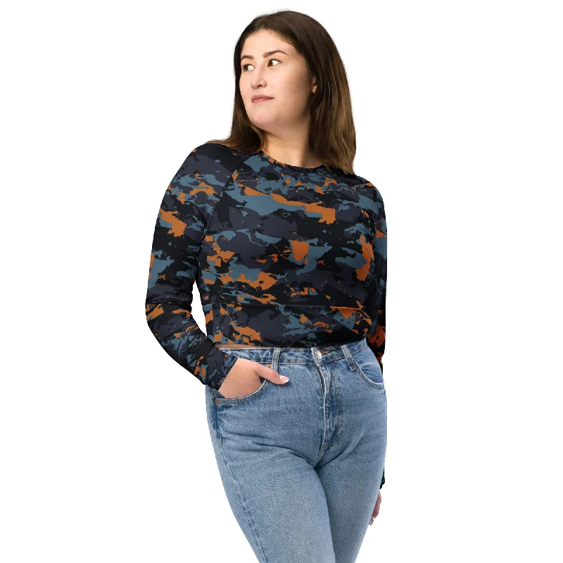 Exclusive Offers SHE REBEL - Night Camo Recycled Crop Top UPF 50+