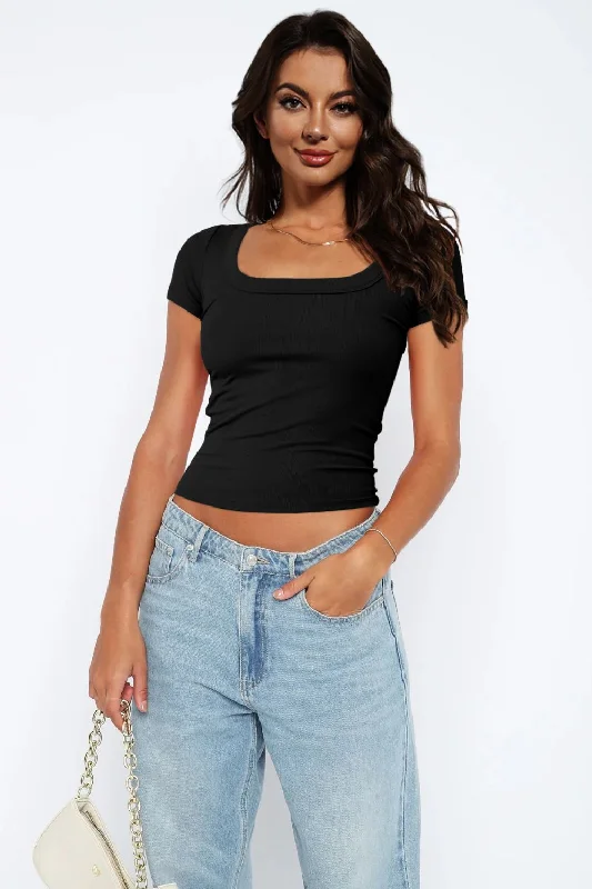 Daily Specials Square Neck Short Sleeve Tee
