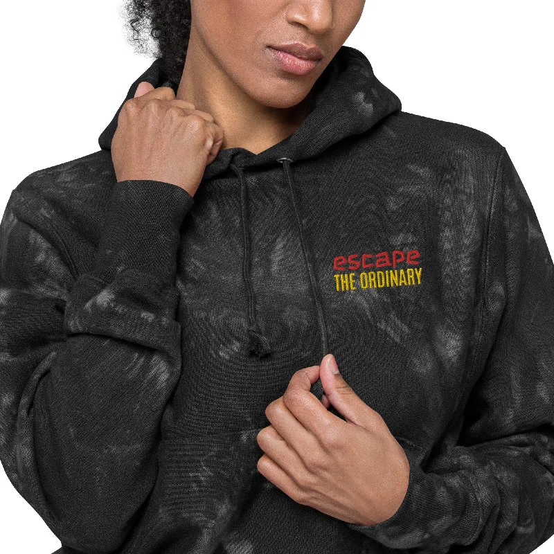 Discount Extravaganza Champion Escape the Ordinary Unisex Tie Dye Hoodie | Available in 2 Colors